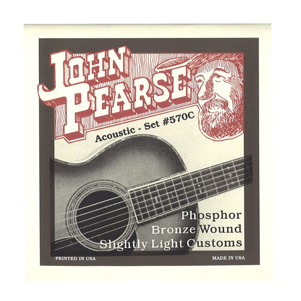 John Pearse 570C アコースティックギター弦 11-52&times;6セット｜chuya-online チューヤオンライン