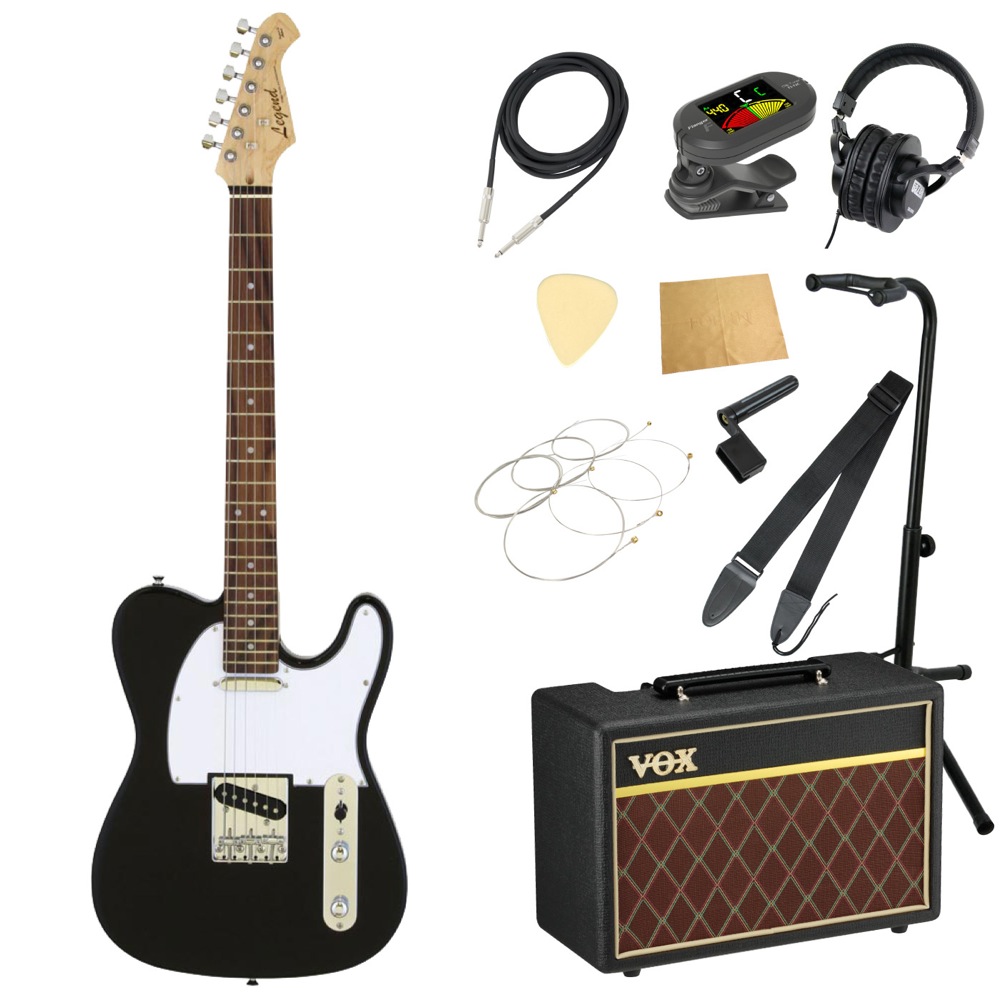 LEGEND LTE-Z BK エレキギター VOXアンプ付き 入門11点 初心者セット｜chuya-online チューヤオンライン