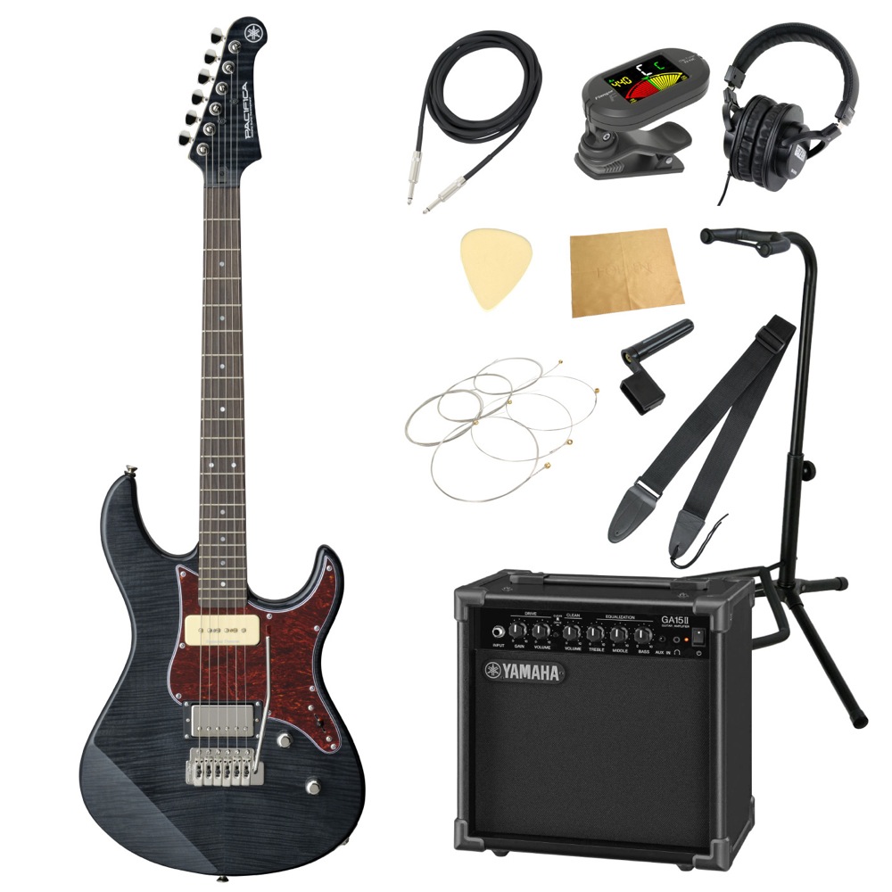 YAMAHA PACIFICA611VFM TBL エレキギター ヤマハ GA15II アンプ付き 入門11点 初心者セット