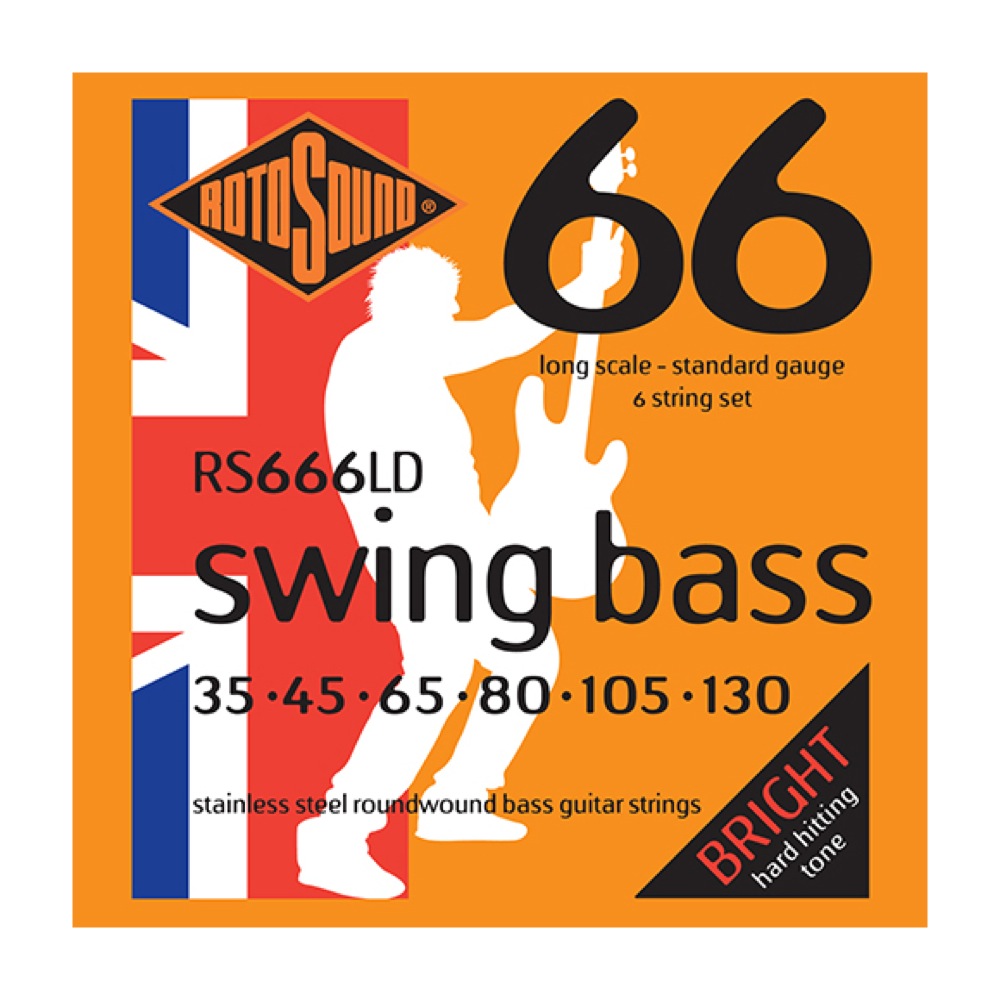 ロトサウンド 6弦ベース弦 2セット RS666LD Swing Bass 66 Standard 6-Strings Set 35-130 LONG SCALE 6弦エレキベース弦&times;2セット ROTOSOUND｜chuya-online チューヤオンライン