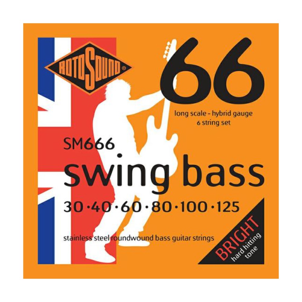 ロトサウンド 6弦ベース弦 2セット SM666 Swing Bass 66 Hybrid 6-Strings Set 30-125 LONG SCALE 6弦エレキベース弦×2セット ROTOSOUND 9,812円