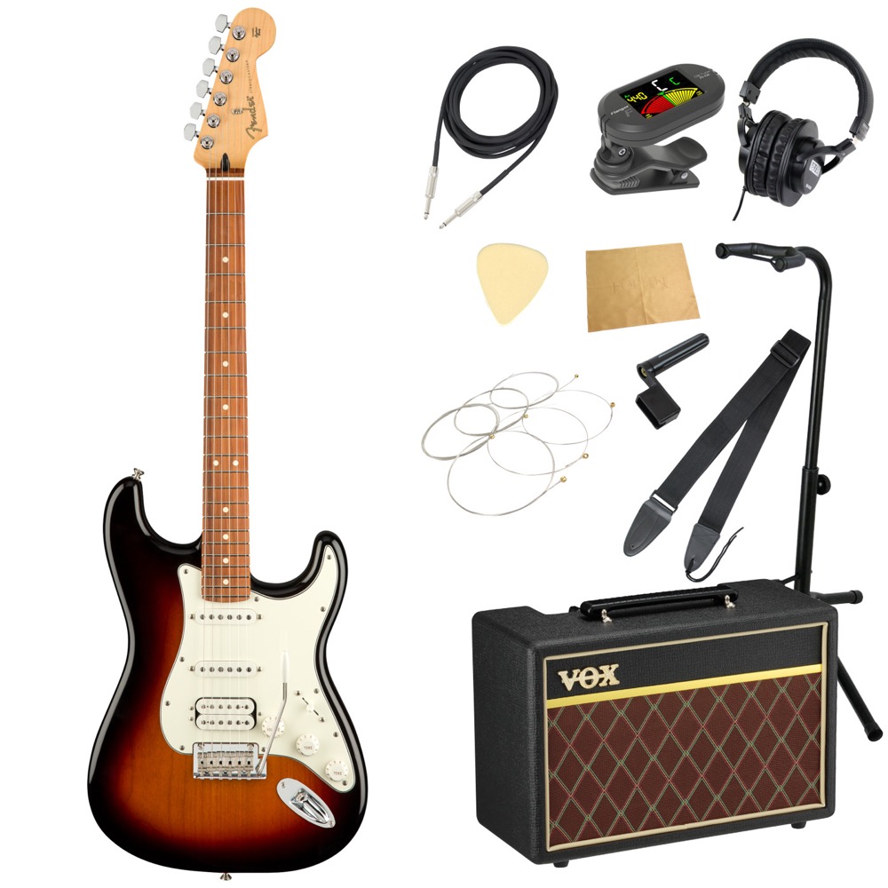 新作入荷!!】 Fender Player Stratocaster HSS PF 3TS エレキギター VOXアンプ付き 入門11点 初心者セット  fucoa.cl