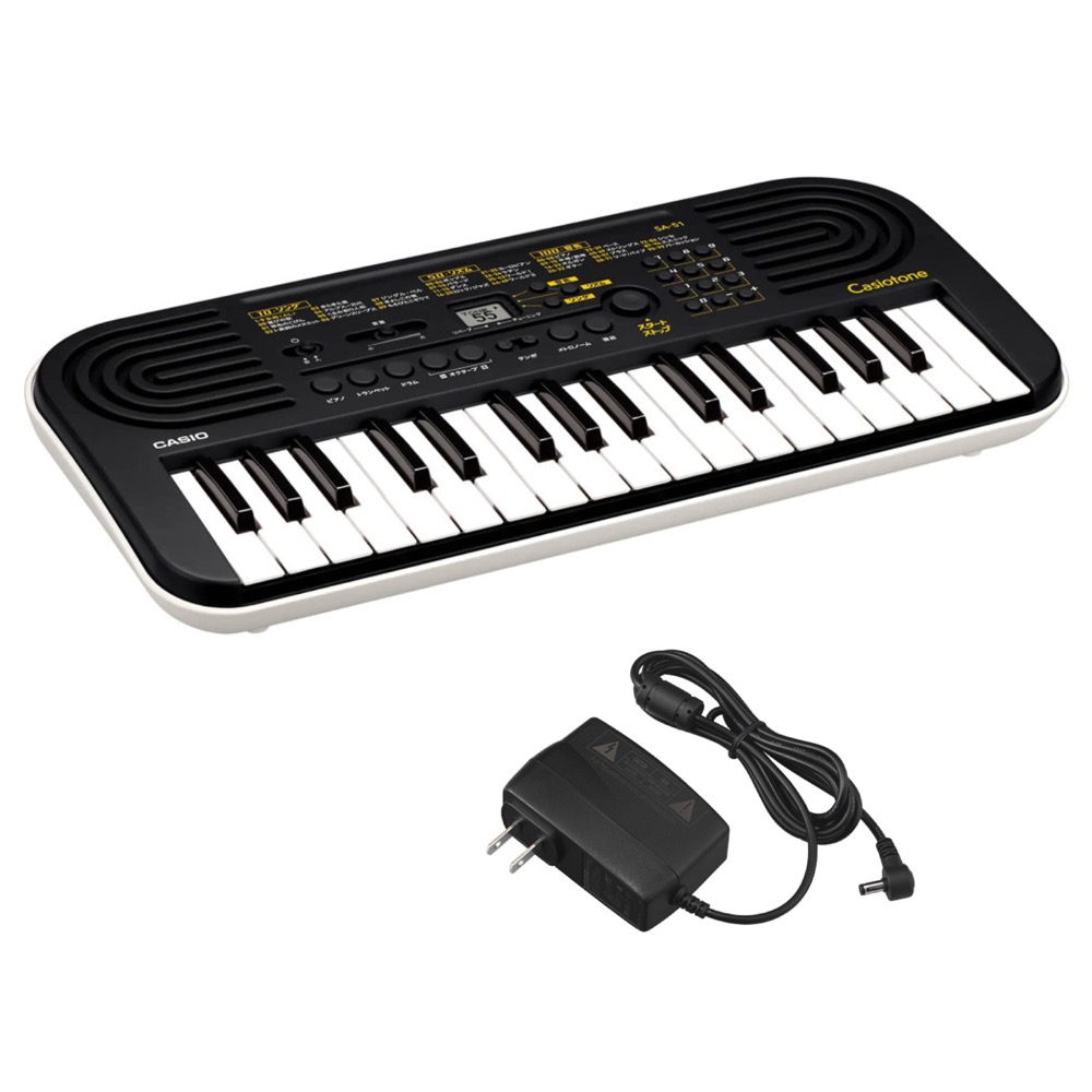 楽天市場】カシオ SA-51「ACアダプター付」ミニ鍵盤キーボード