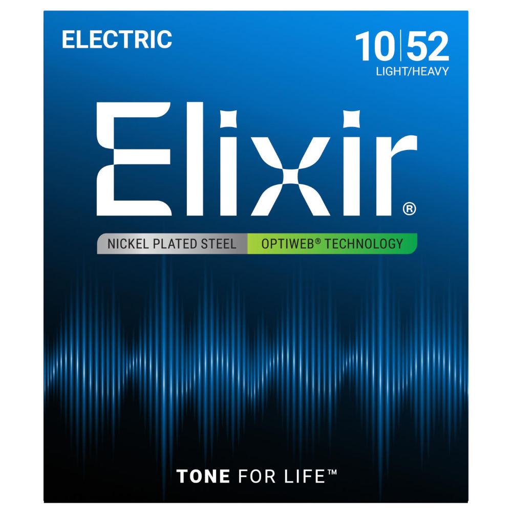 エリクサー 弦 エレキ弦 3セット ELIXIR 19077 Optiweb Light Heavy 10-52 エレキギター弦 3セット オプティウェブ ライトヘビー