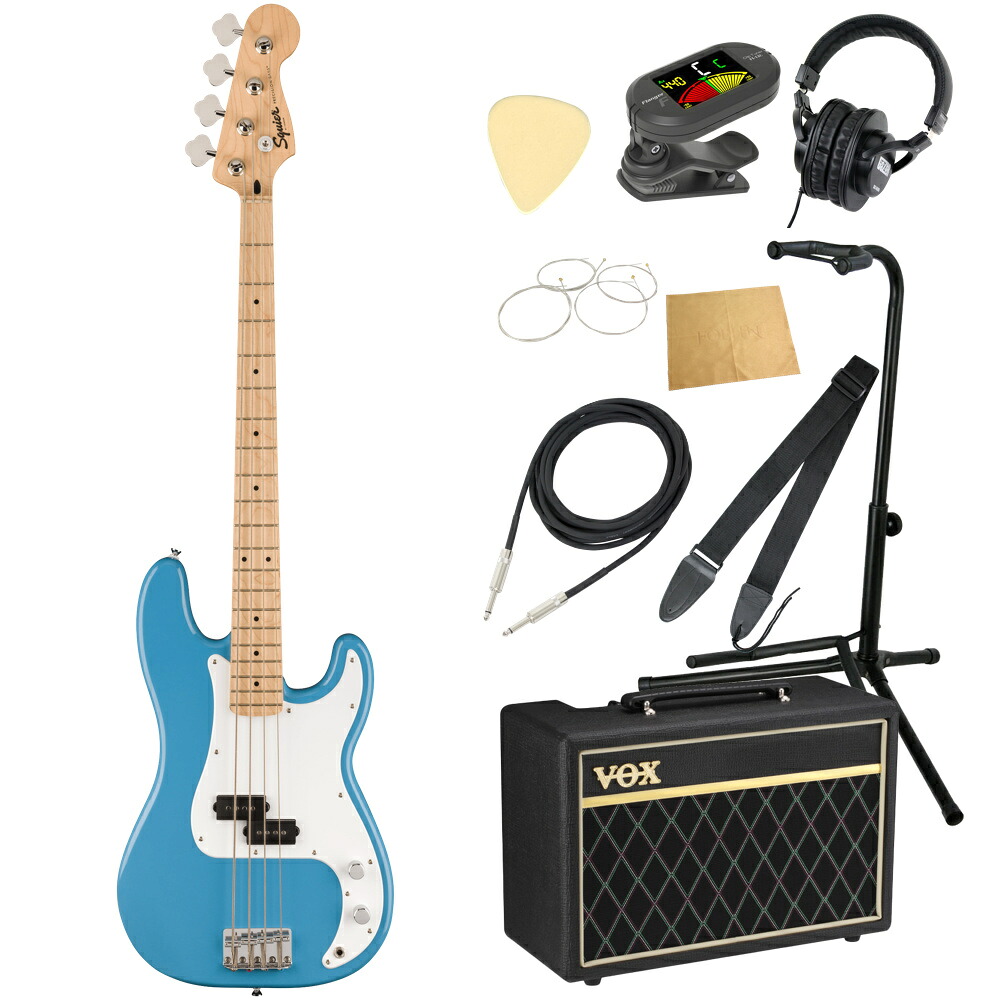 Squier スクワイヤー スクワイア Sonic Precision Bass MN CAB エレキベース VOXアンプ付き 入門10点 初心者セット｜chuya-online チューヤオンライン 34,600円