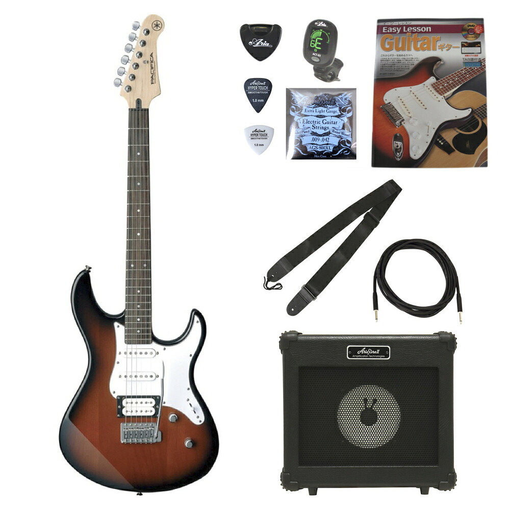 ヤマハ YAMAHA PACIFICA112V OVS パシフィカ ARIAアンプと小物付き エレキギター初心者セット｜chuya-online チューヤオンライン 28,789円
