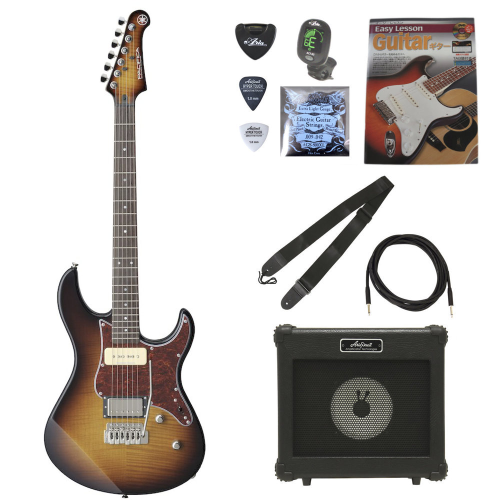 ヤマハ YAMAHA PACIFICA611VFM TBS パシフィカ ARIAアンプと小物付き エレキギター初心者セット|chuya-online チューヤオンライン