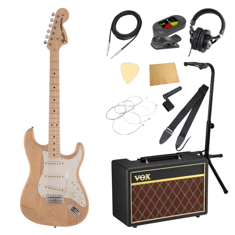 Fender フェンダー Made in Japan Traditional 70s Stratocaster MN NAT エレキギター VOXアンプ付き 入門11点 初心者セット｜chuya-online チューヤオンライン