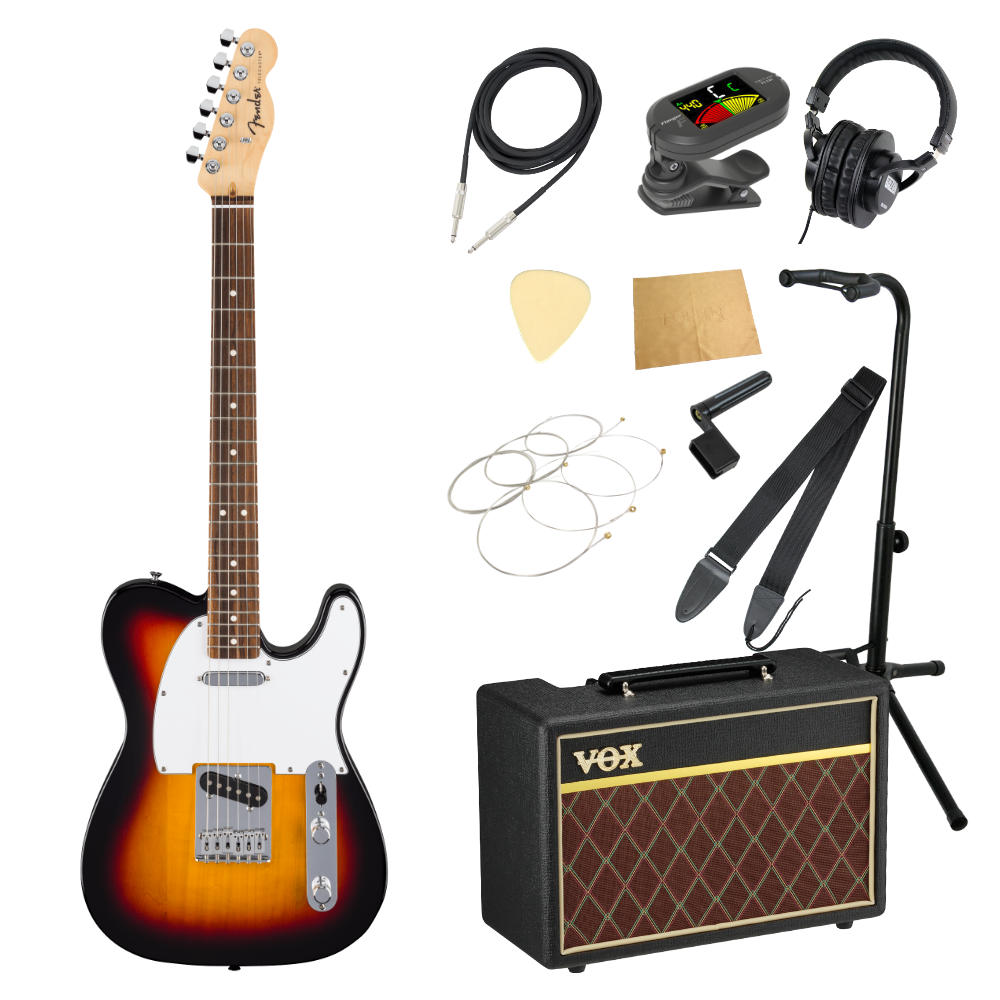 Fender フェンダー Standard Telecaster LRL WPG 3TS エレキギター テレキャスター VOXアンプ付き 入門11点 初心者セット｜chuya-online チューヤオンライン 58,460円