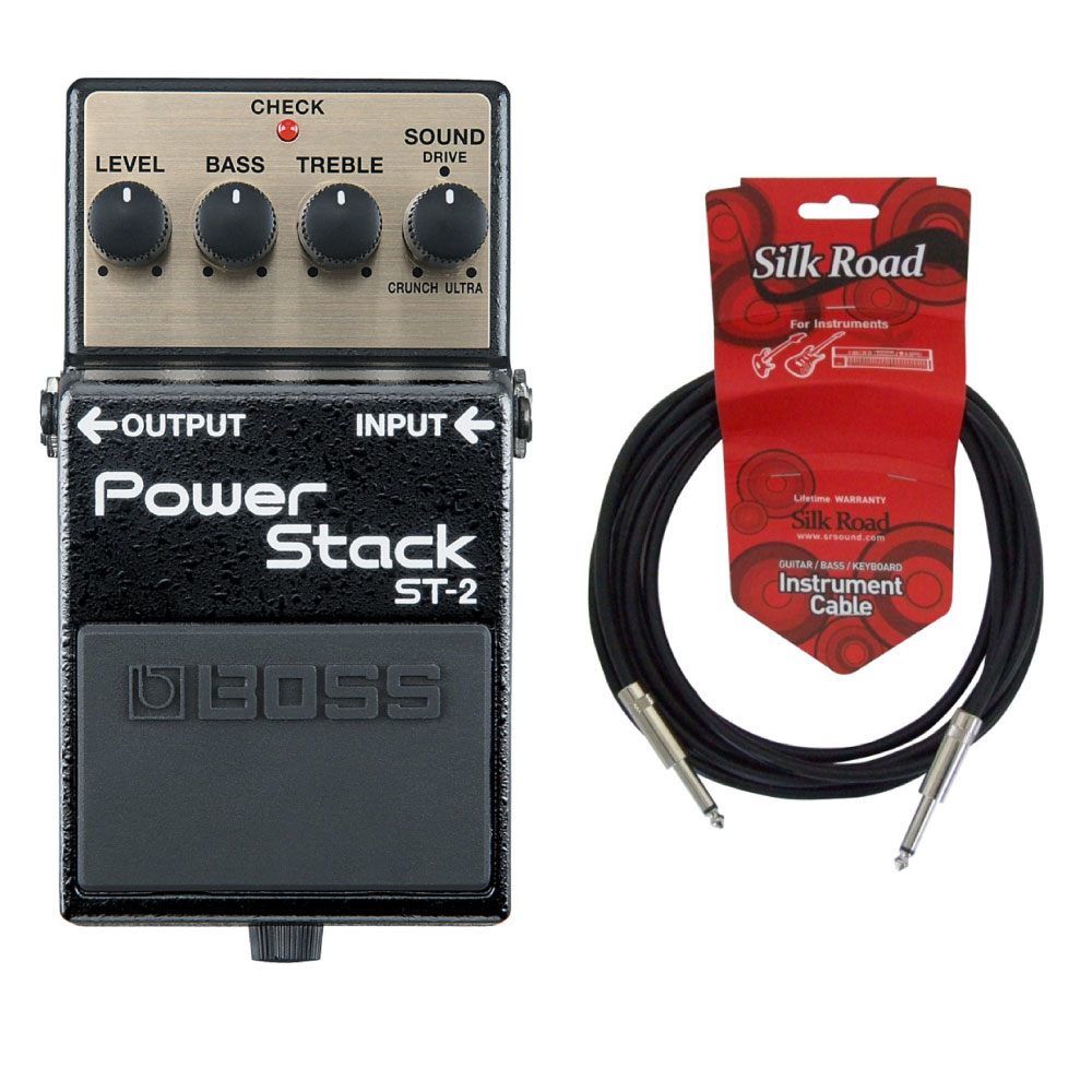BOSS ST-2 Power Stack ギターエフェクター 最大51%OFFクーポン 最大41%OFFクーポン 3Mシールドケーブル付き パワースタック