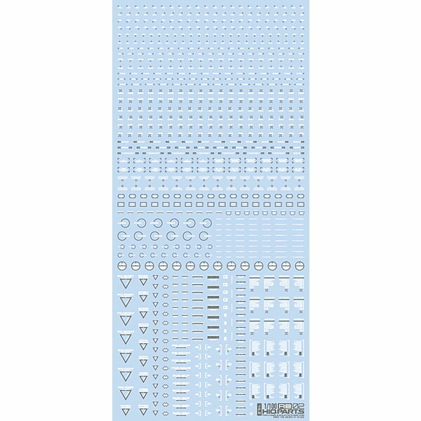 市場 1 ロゴ ガンプラ グレー ナンバー HIQPARTS コーション 水転写式 ハイキューパーツ RB02 デカール 100 アルファベット  ホワイト