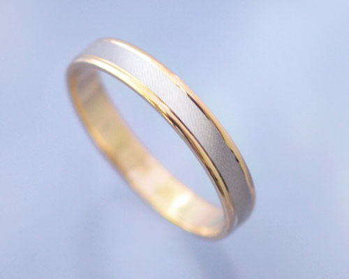 AI(アイ)プラチナ+K18ゴールドコンビ リング/結婚指輪 「lune(ルナ)」Men's【送料無料】/製造オーダー品 約20日間納期|誕生石ネックレスのCiao!