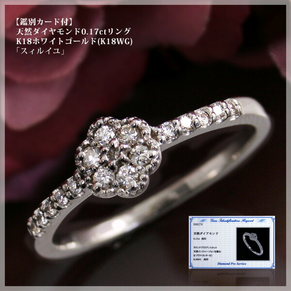楽天市場】鑑別カード付 4月誕生石 天然ダイヤモンド0.25ct
