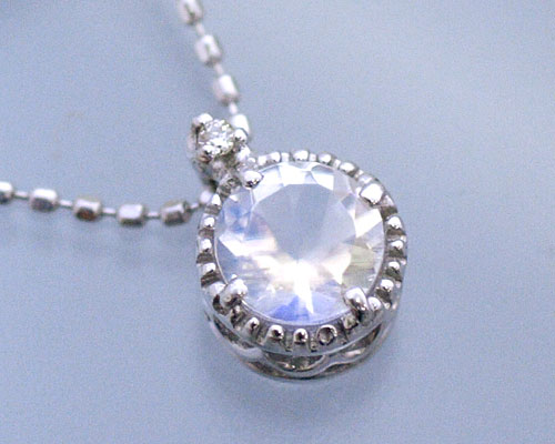 楽天市場】6月誕生石ネックレス ムーンストーン ネックレス ペンダント