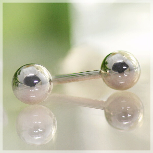 最安値に挑戦 楽天市場 セカンドピアス 丸玉4mm 軸太ポスト0 9mm つけっぱなし シンプル ノンアレルギー 金属アレルギー対応 ピアス プラチナ Pt900 ファーストピアスの次にオススメ 肌に密着しない 髪に引っかからない地金ピアス 両耳用 製造オーダー品 約30日間