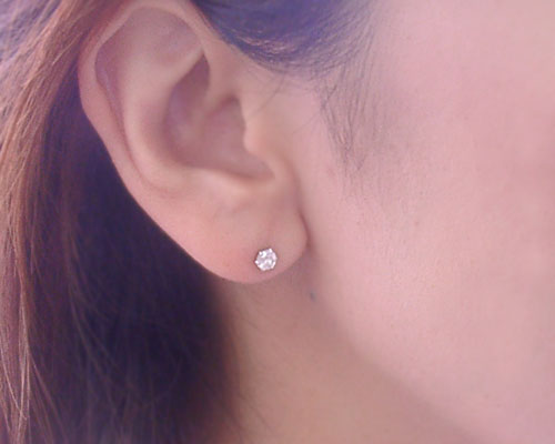 Ciao Accessories Rose Quartz Stud Earrings Round Cut And Rose Quartz Stud Earrings Round Cut And Manufacture Custom Made About 20 Days Delivery Time