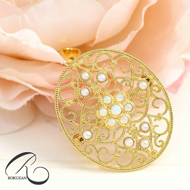 天然オパール ブローチ ヴィンテージ アクセサリー 天然石 opal imgrc0075847430.jpg