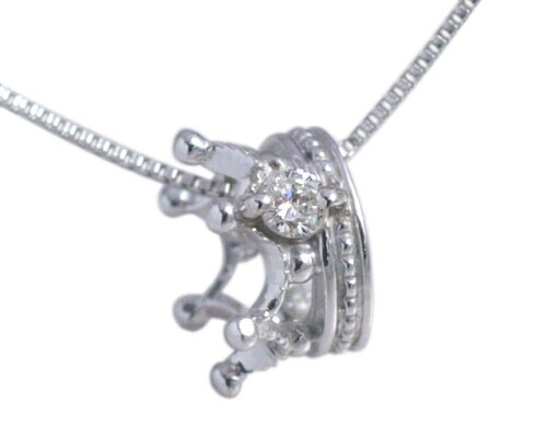 超目玉 楽天市場 4月誕生石ネックレス ダイヤモンド ベビーリング 王冠 クラウン ネックレス ペンダント スター プリンス K10ホワイトゴールド 出産祝い 男のコ 男の子国産 日本製 製造オーダー品 約日間納期 コンビニ受取対応商品 誕生石ネックレスの