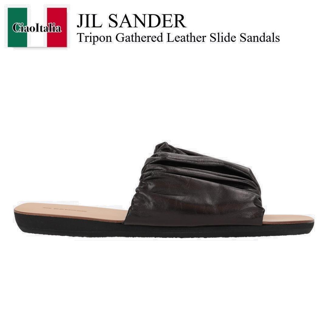 Jil Sander【関税送料込】レザーサンダル 35mm 直営店買付 JIL SANDER ジルサンダー メンズ レザー サンダル