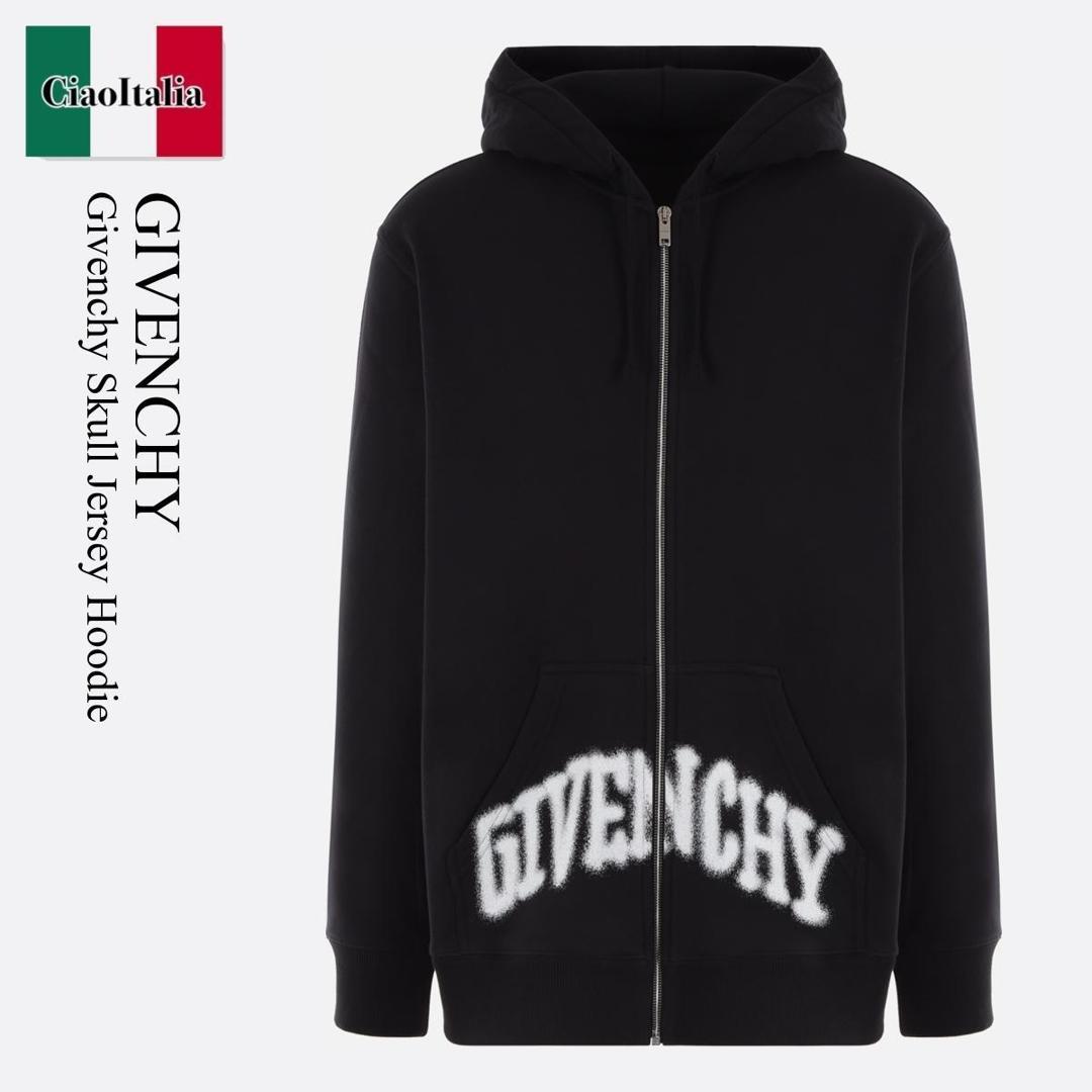 パーカー・フーディ GIVENCHY SS25 Black cotton sweatshirt (BMJ0HC3YJX 001) GIVENCHY(ジバンシィ) パーカー・フーディ(メンズ) - 海外通販の