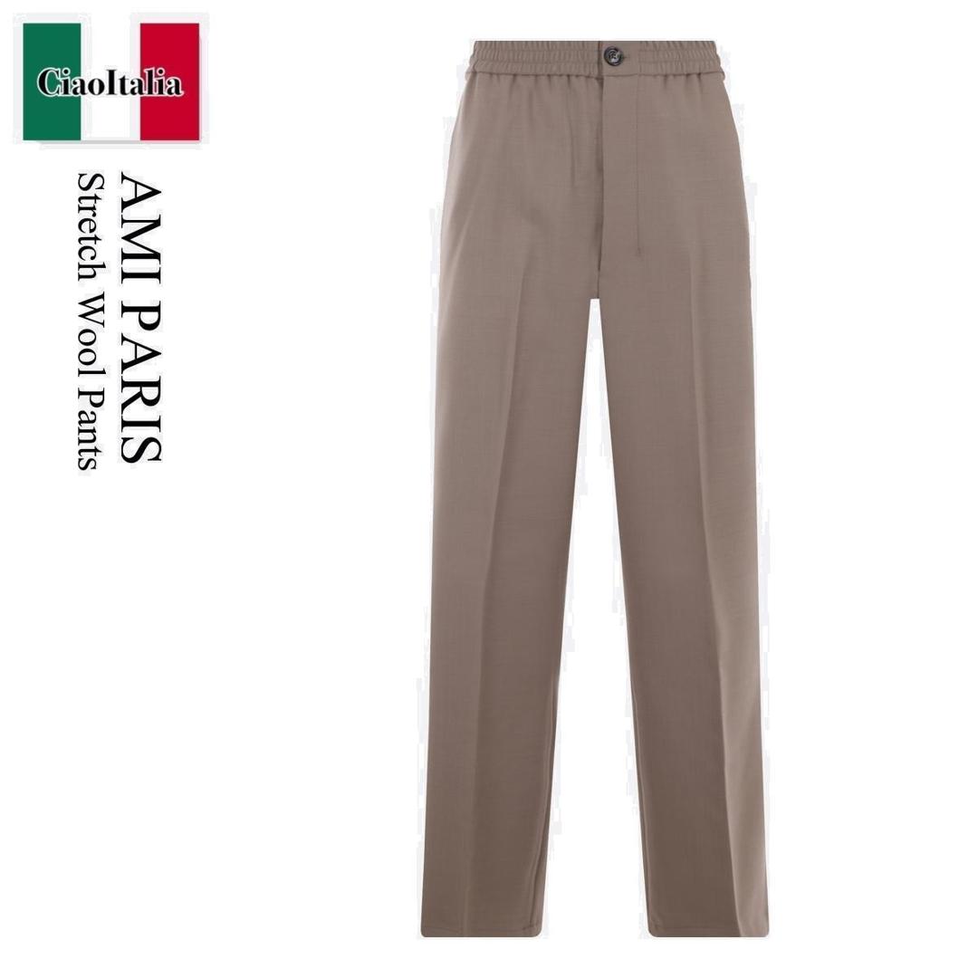 美品 Ami paris ウール ストレート スラックス　パンツ　アミ acne 美品 Ami paris ウール ストレート スラックス パンツ アミ acne