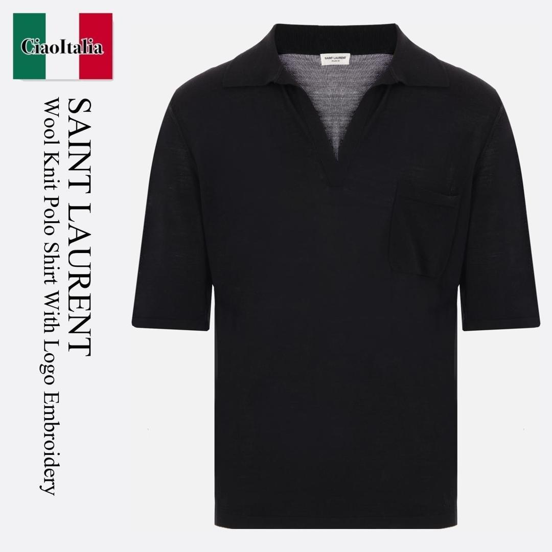 楽天市場】SAINT LAURENT サンローラン ポロシャツ 554052 YB2OC