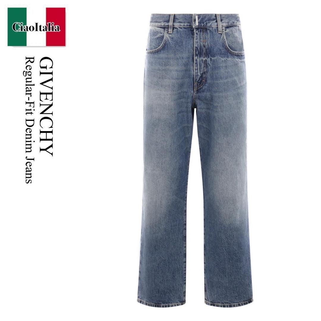 【関税込み】Givenchy ブルー Big Mix ジーンズ Givenchyのブルー Big Mix ジーンズがセール中