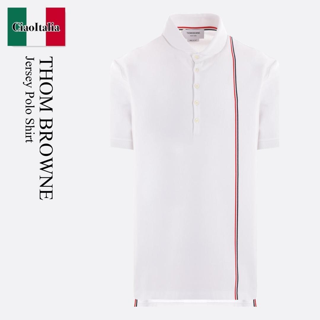 激レア トムブラウン Thom Browne ポロシャツ トリコロール ボタン 楽天市場】トムブラウン Thom Browne ヘクター 五分袖 コットン ニット