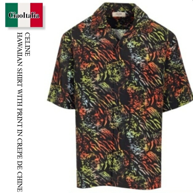 【CELINE】HAWAIIAN SHIRT●2C946158Y01SE 楽天市場】CELINE セリーヌ Hawaiian Shirts ハワイアンシャツ