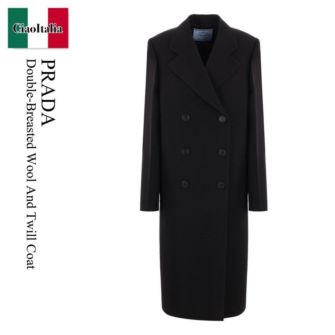 プラダ PRADA コート PRADA 2011AW プラダ ウール ステンカラー バルマカーンコート