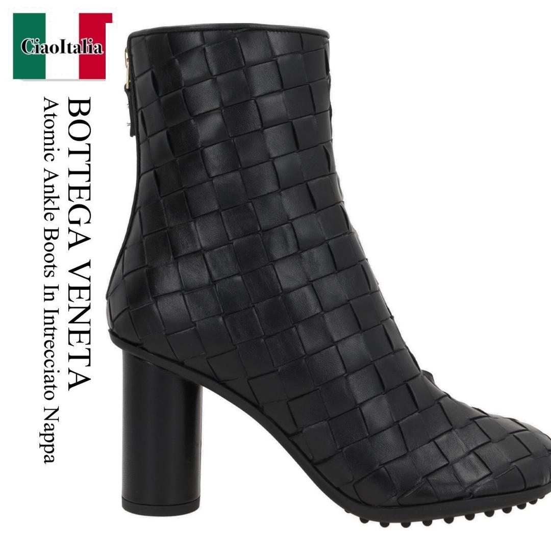 BOTTEGA Veneta 22aw レースアップブーツ BOTTEGA VENETA レースアップ レザー アンクルブーツ | NET-A-PORTER