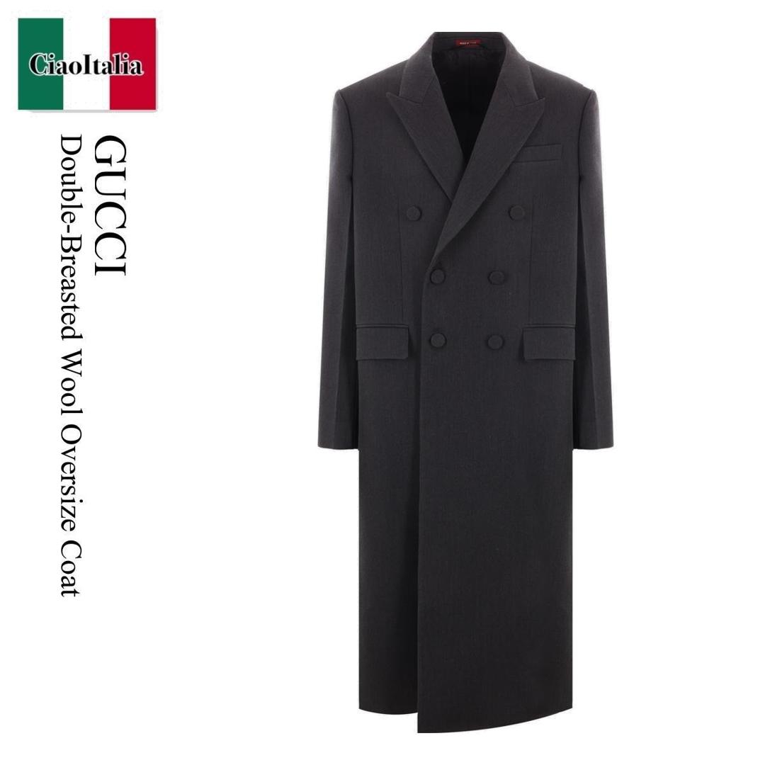 【グッチ】 Coats - Capes コート Gucci Wool Coat with Cape Sleeves - BNWT 44IT | eBay