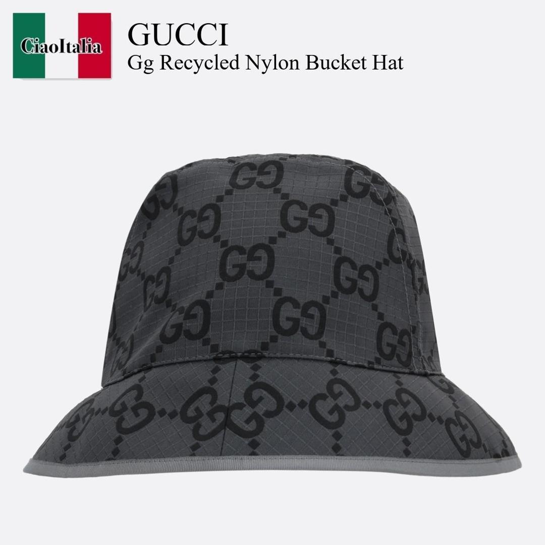 GUCCI バケットハット Lサイズ 黒 デニム グッチ 小物ダブルG付き GGキャンバス バケットハット | GUCCI公式