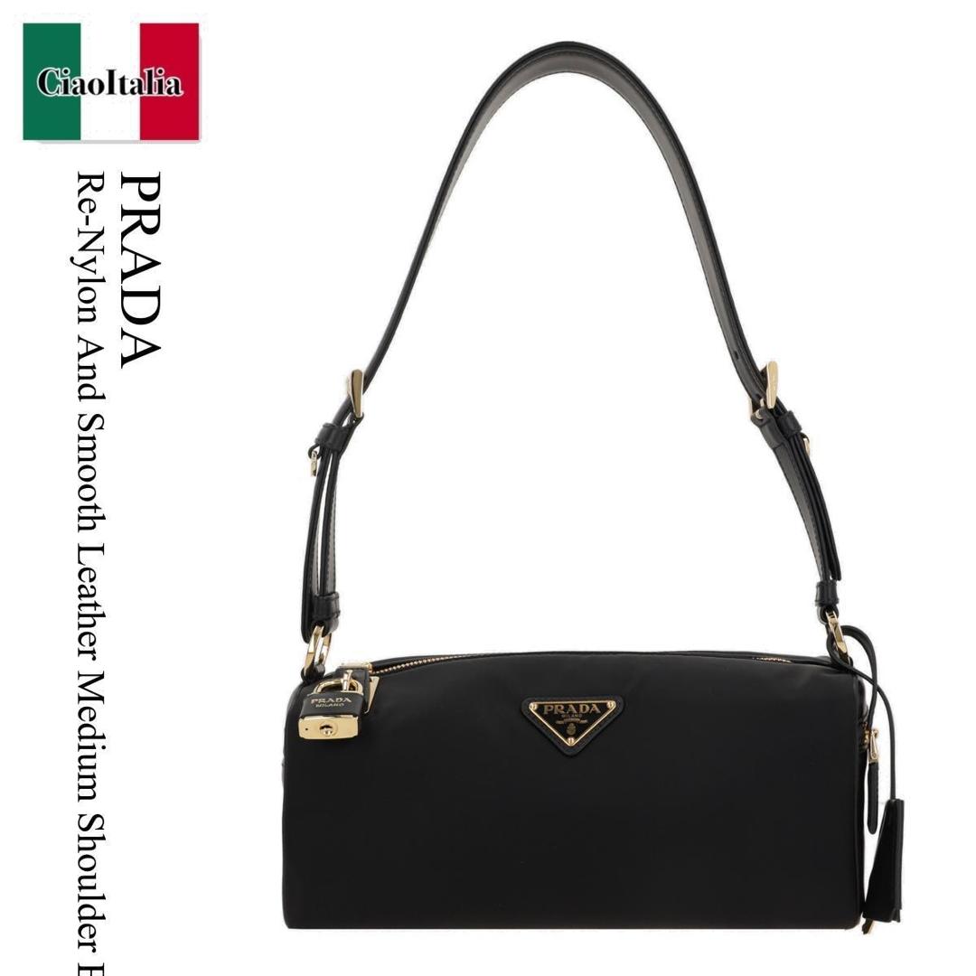 【数量限定・在庫限り・早い者勝ち！】 プラダ / かばん / カバン / Prada Re-Nylon And Smooth Leather Medium Shoulder Bag / 1BC233 F0002 / 1BC233 VODO2C8Q F0002 / 1BC233F0002 / 1BC233VODO2C8QF0002 / ショルダーバッグ・ポシェット