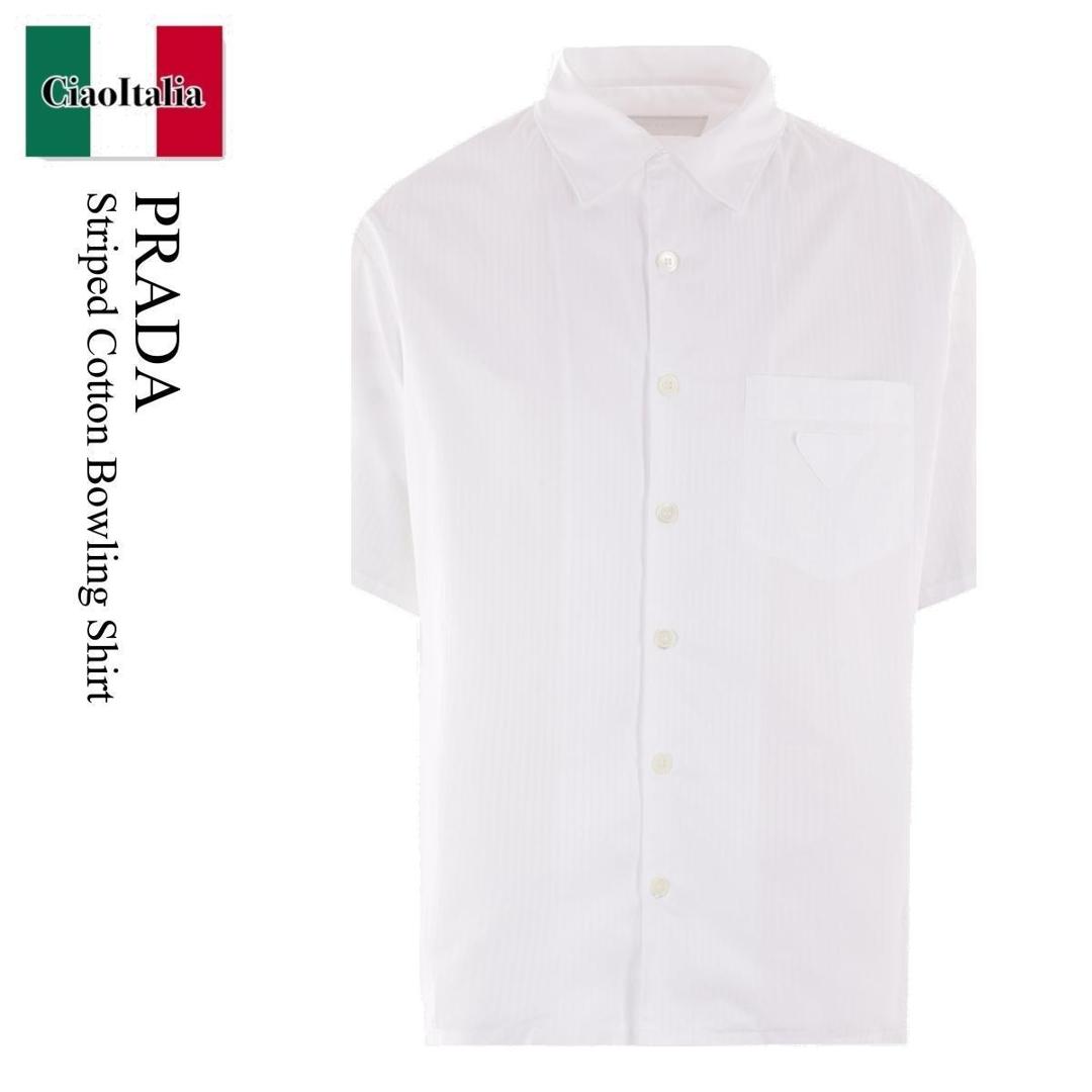 楽天市場】PRADA プラダ 半袖 シャツ UCS406 14JS メンズ ピン