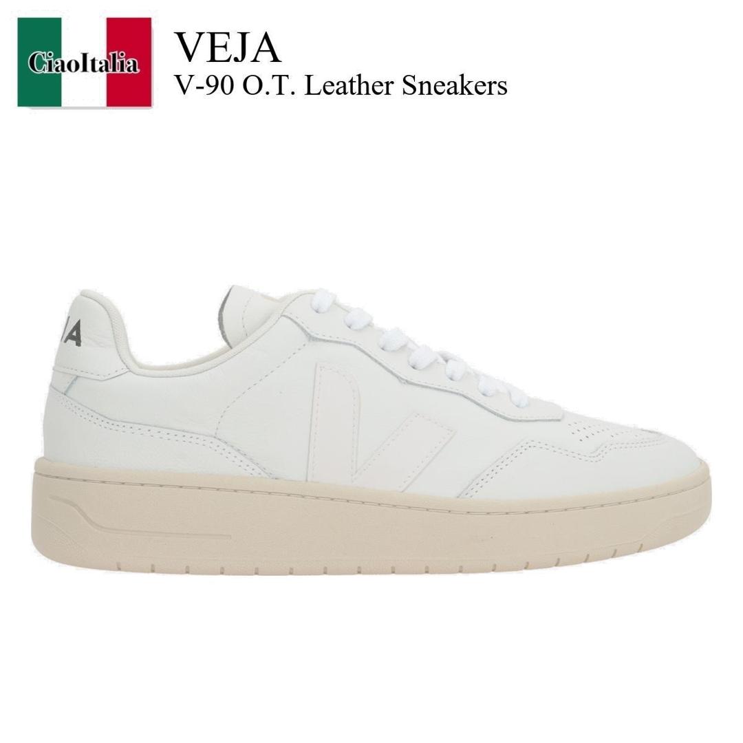 【数量限定・在庫限り・早い者勝ち！】 ヴェジャ / Veja V-90 O.T. Leather Sneakers / VD200338 / VD200338 0BEXTRAWHITE / VD2003380BEXTRAWHITE / スニーカー 25,171円