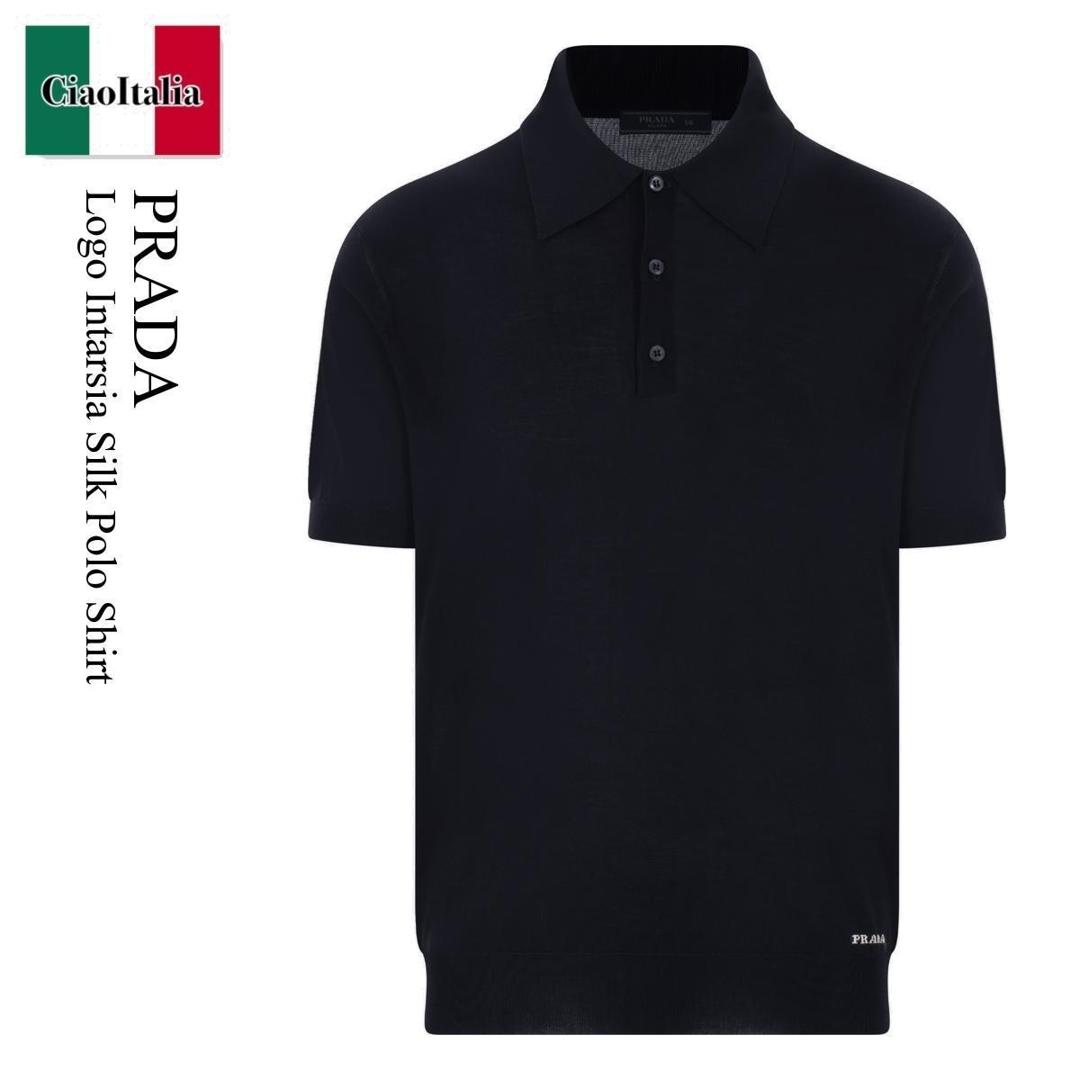楽天市場】PRADA プラダ Cotton Polo Shirts ポロシャツ Tシャツ