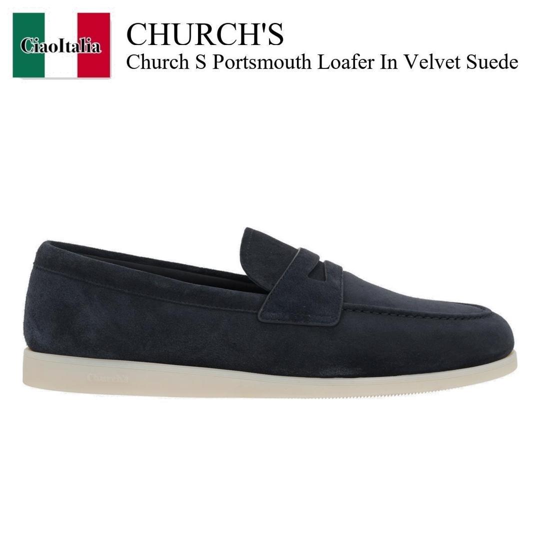 【数量限定・在庫限り・早い者勝ち！】 チャーチ / Church'S Church S Portsmouth Loafer In Velvet Suede / EDB149FG00000 / EDB149FG00000 9CA F0ABM / EDB149FG000009CAF0ABM / ドレスシューズ・革靴・ビジネスシューズ