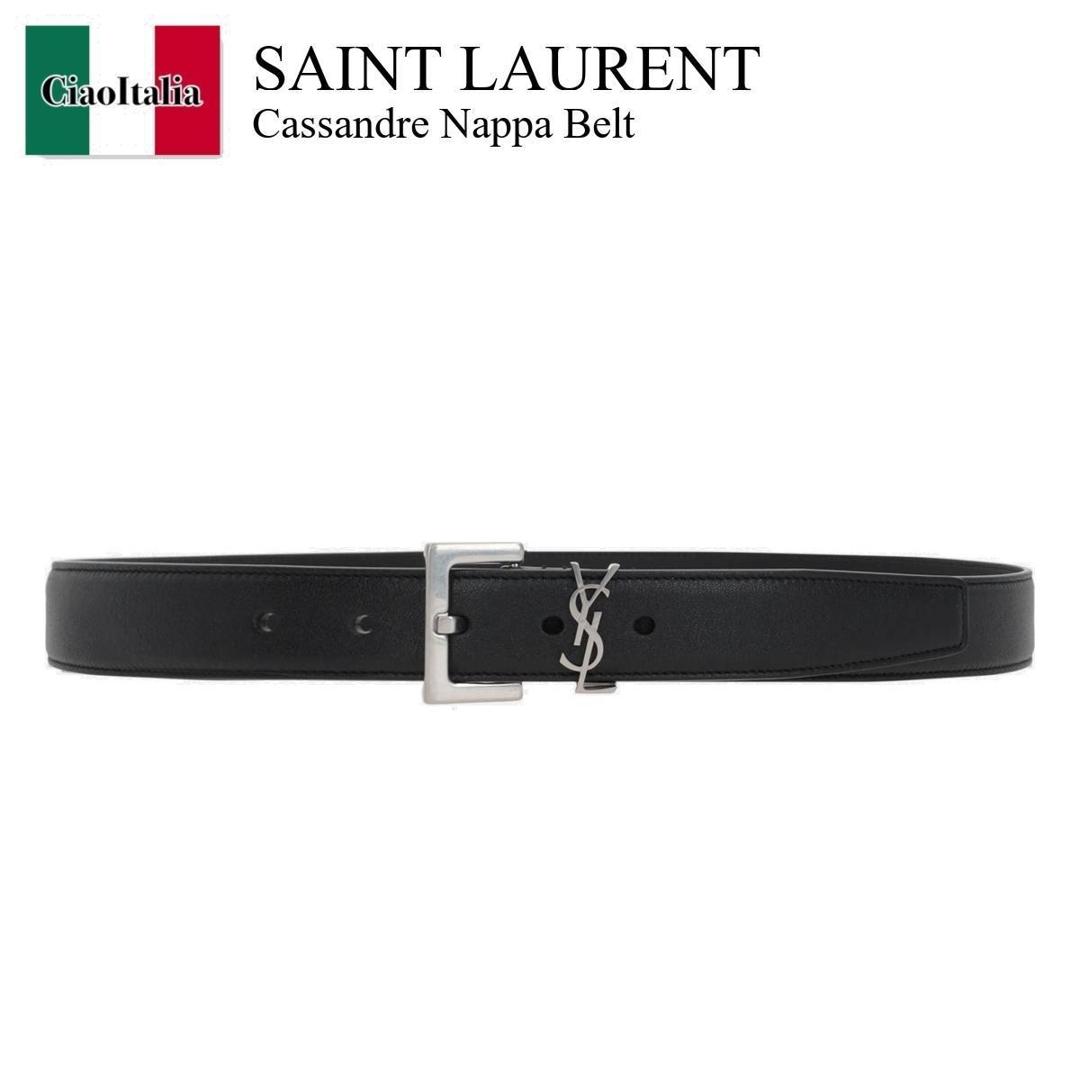 正規店買付【サンローラン】モノグラム ダークベージュ ベルト ベージュ系 Saint Laurent(サンローラン) ベルト(レディース