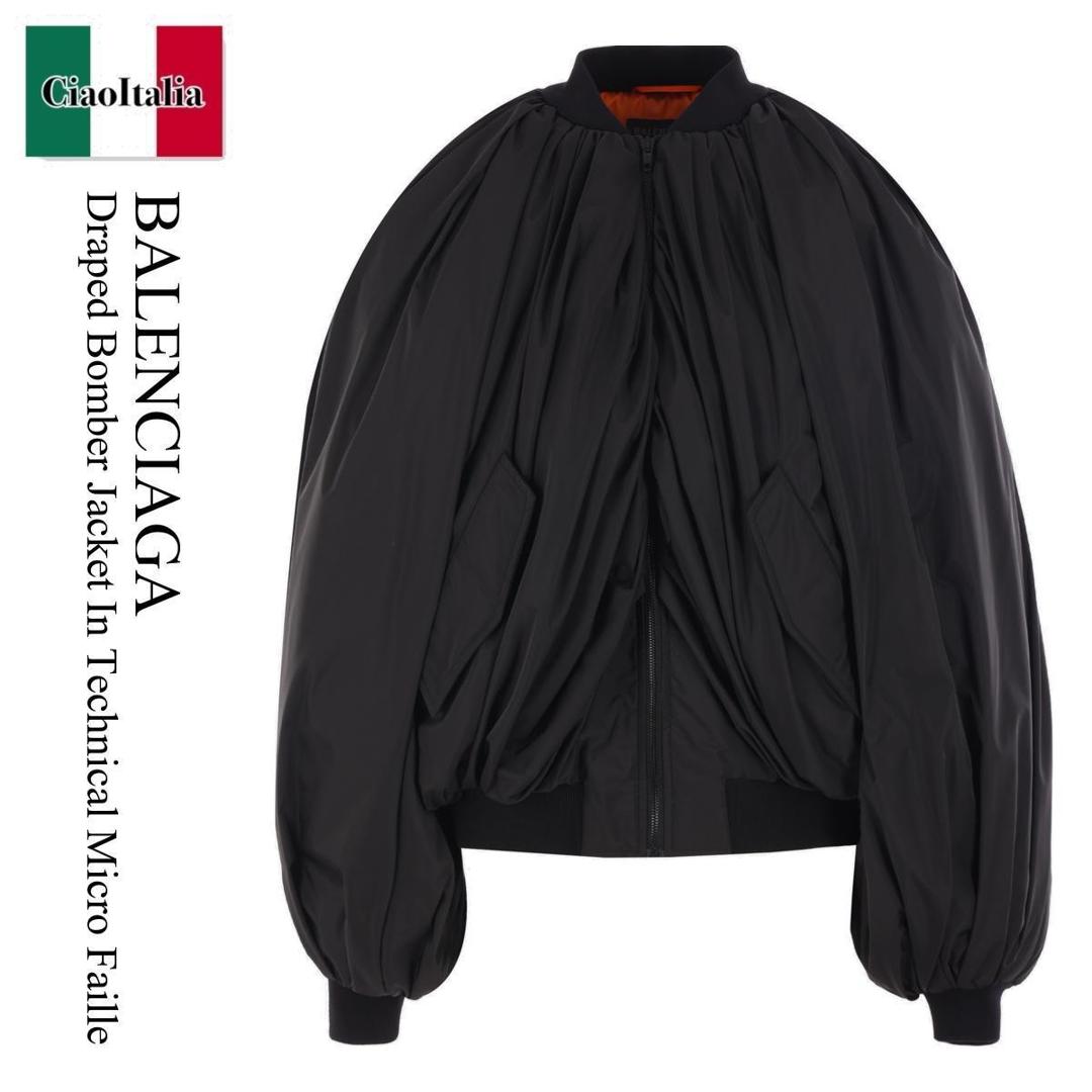 ブルゾン Balenciaga Draped Bomber Jacket Balenciaga Bomber Jacket | Saks Fifth Avenue