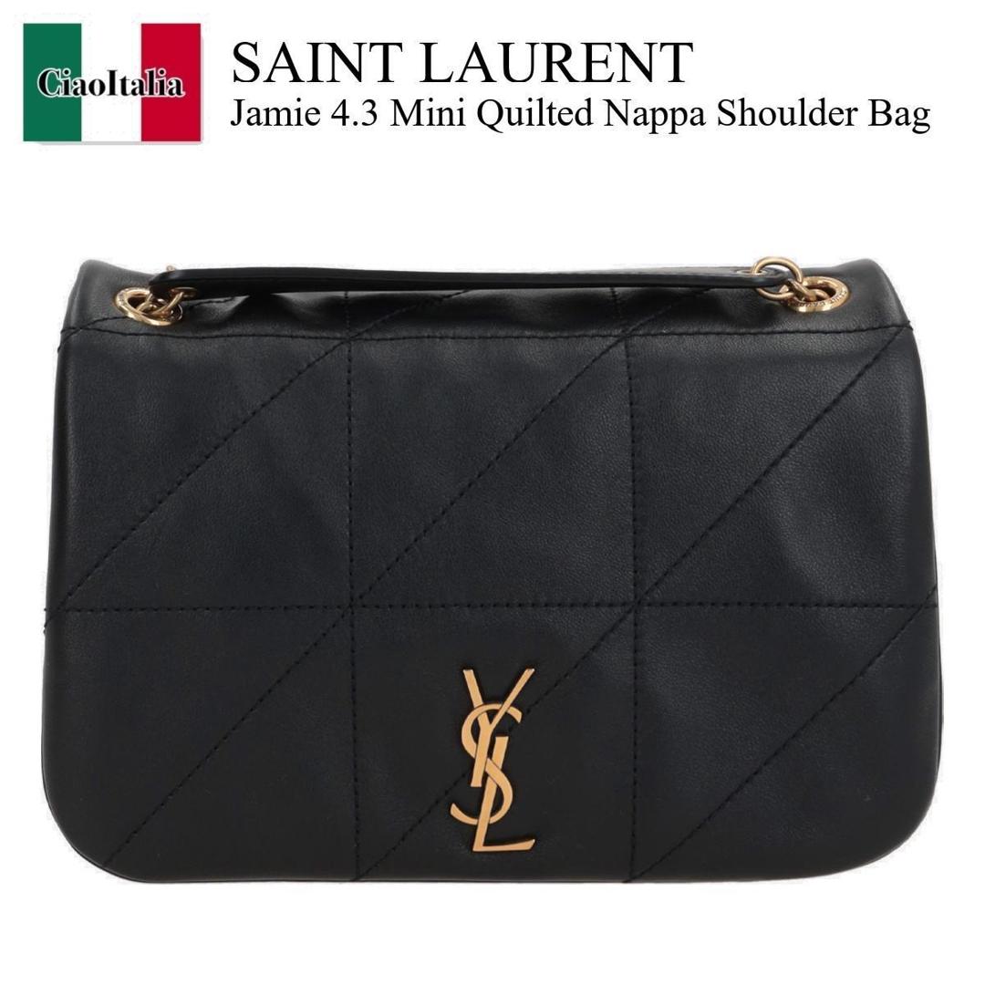 美品✨サンローラン　Vステッチ　ラムスキン　ショルダー　ブラック 楽天市場】SAINT LAURENT サンローラン ジェイミー4.3ミニ