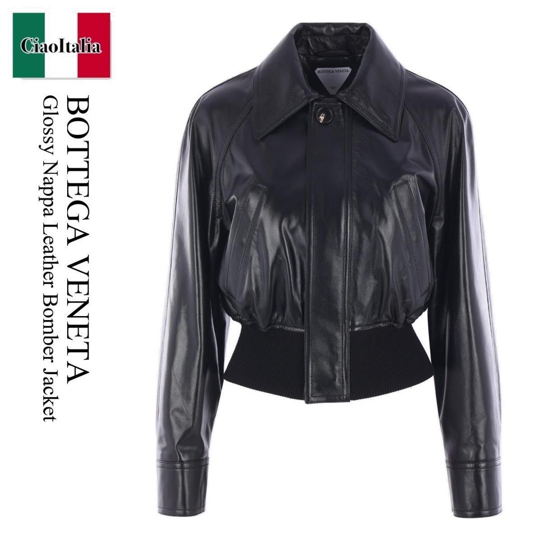 ボッテガヴェネタ Bottega Veneta Leather Jacket Black Leather jacket Bottega Veneta - Vitkac Canada