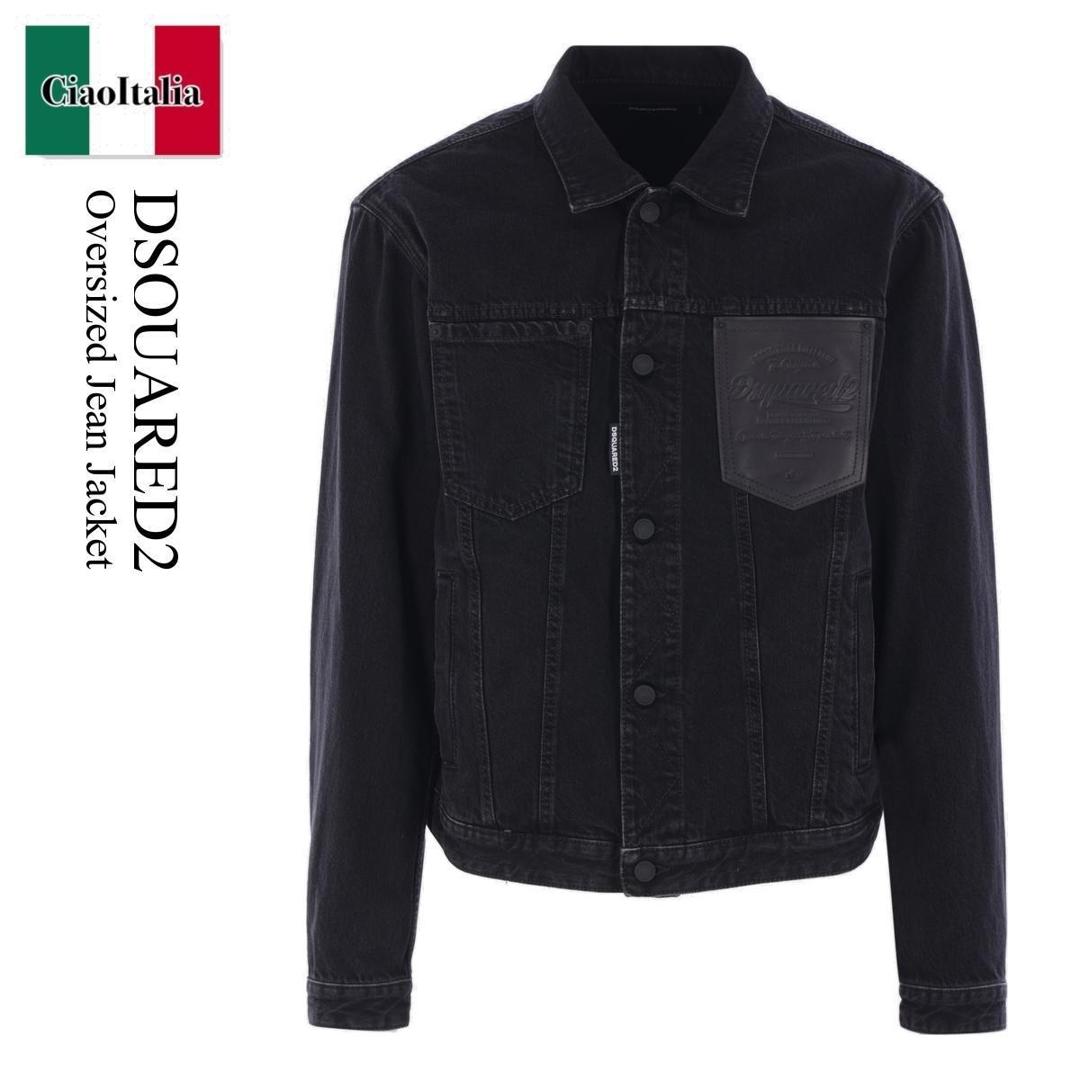 ジャケット・アウター DSQUARED2 CLASSIC JEAN JACKET 4 Dsquared2 - ロゴ デニム ジャケット S74AM0790 | 4.444glad