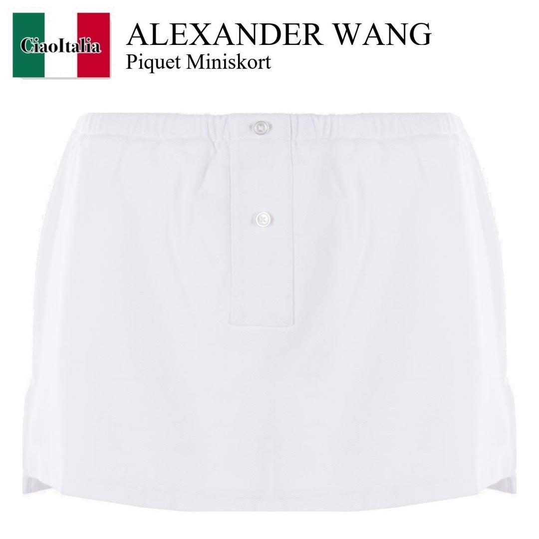 【数量限定・在庫限り・早い者勝ち！】 アレキサンダーワン / Alexander Wang Piquet Miniskort / 4CC3255326 / 4CC3255326 120 / 4CC3255326120 / ミニスカート