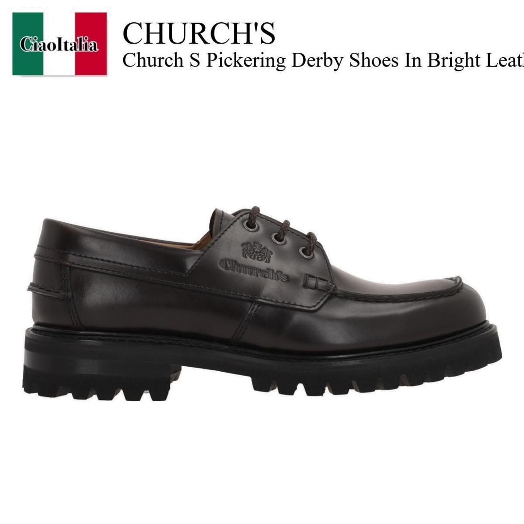 【数量限定・在庫限り・早い者勝ち！】 チャーチ / Church'S Church S Pickering Derby Shoes In Bright Leather / EEC421FG00000 / EEC421FG00000 9NI F0AEV / EEC421FG000009NIF0AEV / ドレスシューズ・革靴・ビジネスシューズ