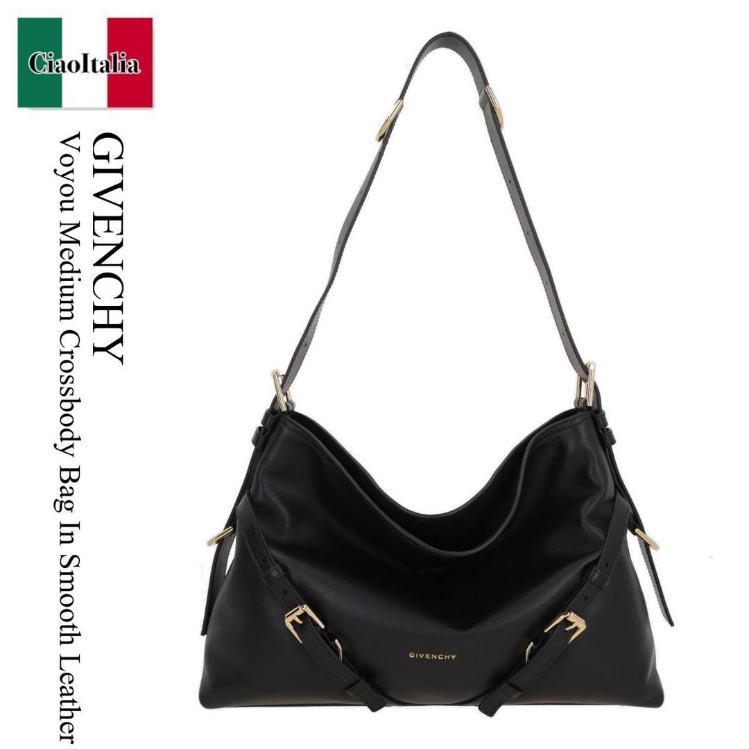 【数量限定・在庫限り・早い者勝ち！】 ジバンシィ / かばん / カバン / Givenchy Voyou Medium Crossbody Bag In Smooth Leather / BB5131B2AE / BB5131B2AE 001 / BB5131B2AE001 / ショルダーバッグ・ポシェット