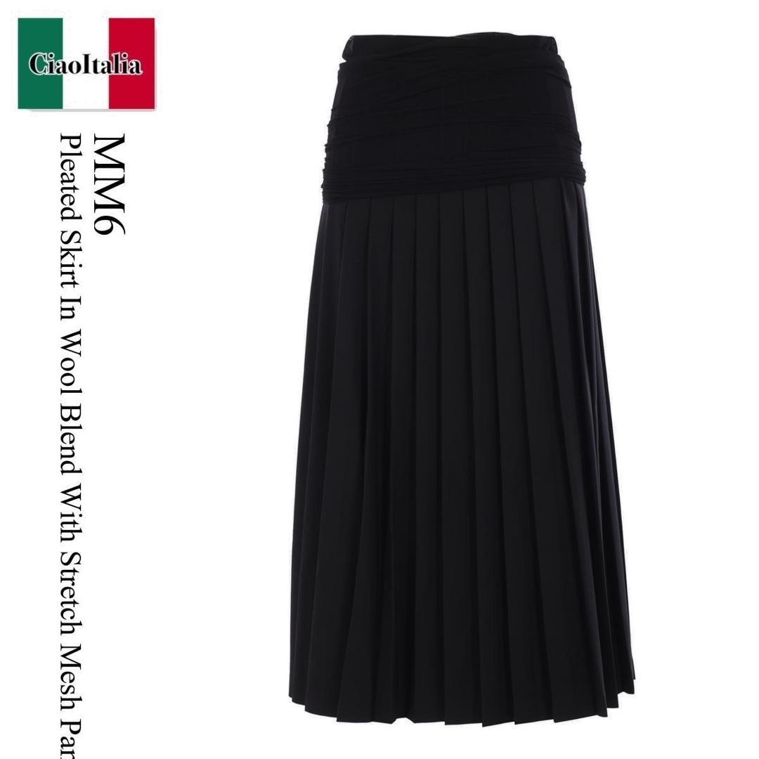 楽天市場】MM6 エムエムシックス メゾンマルジェラ プリーツスカート