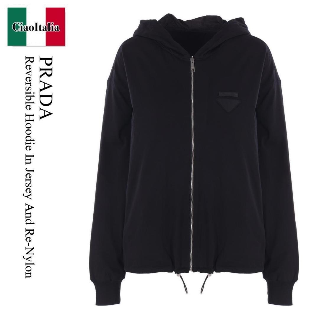 楽天市場】PRADA プラダ パーカー 134677 1X6Q レディース ロゴ刺繍