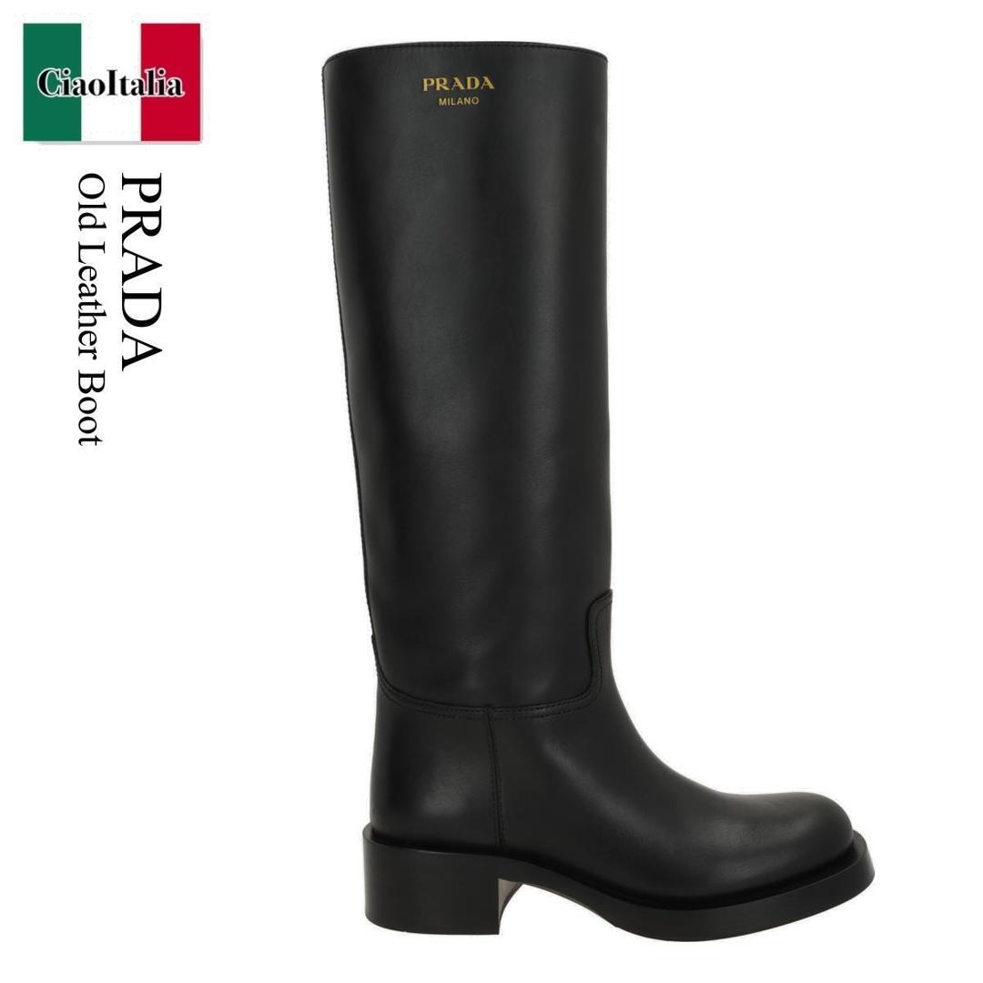 楽天市場】プラダ PRADA ブーツ ロングブーツ 靴 シューズ メッシュ