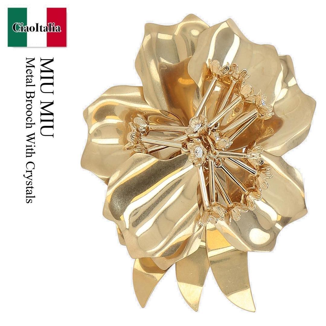 楽天市場】MIUMIU ミュウミュウ ブローチ 5JS116 2DNC レディース ピン